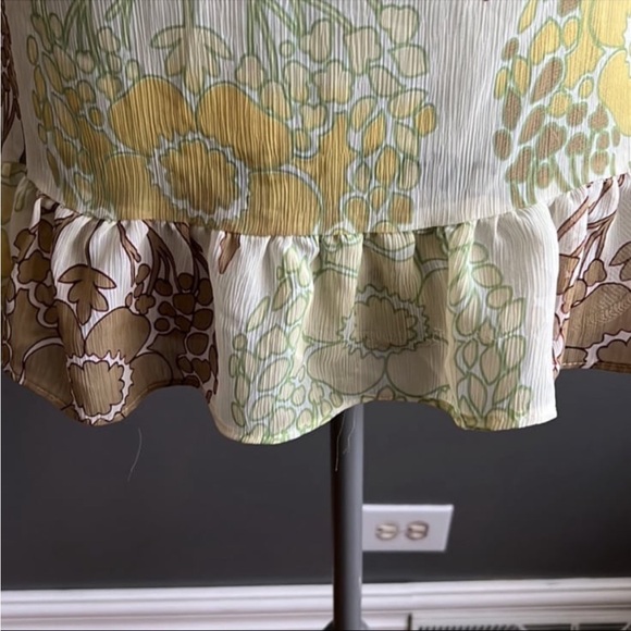 Y2K Rampage Chiffon Floral Blouse - Picture 6 of 12